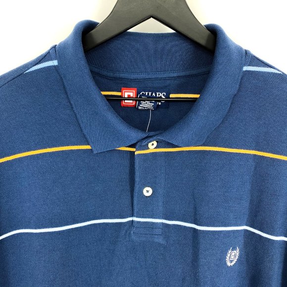CHAPS Crest Striped Polo Shirt NWT - Picture 6 of 16